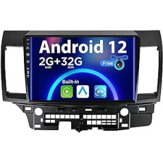 SXAUTO Android 13 IPS automašīnas radio priekš Mitsubishi Lancer (2010-2016) - Iebūvēts CarPlay / Android Car - Bezmaksas atpakaļgaitas kamera - 2G + 32G - Stūres vadība DAB Fast-Boot WiFi DSP - 2 DIN 10,1 collas