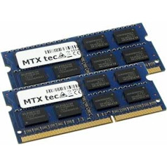 MTXtec 8GB divu kanālu komplekts 2X 4GB DDR2 800MHz SODIMM DDR2 PC2-6400, 200 Pin RAM klēpjdatora atmiņa