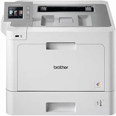 Brother HL-L9310CDW W-LAN Farblaserdrucker mit Duplex (2400 x 600 dpi, 31 Seiten/min.) weiß/grau