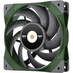 Thermaltake TOUGHFAN 12 Racing Green High Static Pressure Radiator Fan (Single Fan Pack) Quiet Case Fan PWM 500~2000rpm Green