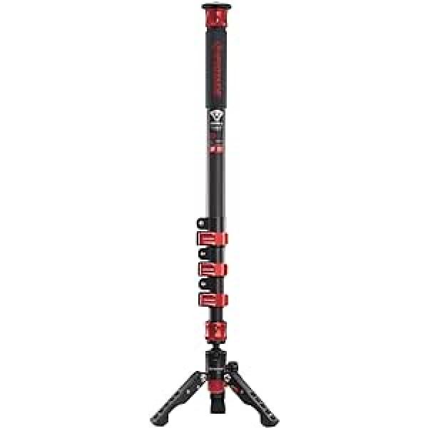 IFOOTAGE Cobra 2 C180 oglekļa šķiedras kameras monopods Profesionāls video monopods ar galda statīvu un Alpu nūjām (180 cm)