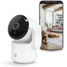 Garza Smarthome 360 grādu IP WiFi 2,4 GHz 1080 HD nakts redzamības kustības noteikšanas drošības kameras konfidencialitātes režīma lietotnes tālvadības pults