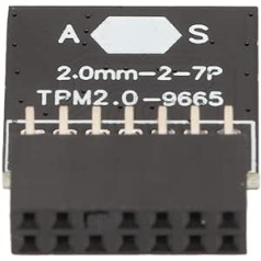 Tangxi TPM 2.0 modulis ASUS operētājsistēmai Win11 LPC 14-Pin TPM 2.0 šifrēta plate TPM 2.0 moduļa mikroshēma 2,0 mm atstatums 2x7P TPM 2.0 PCB plate datora mātesplatei