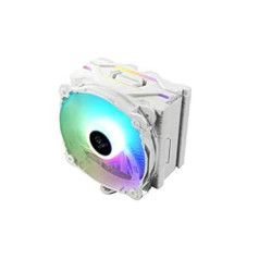 ENERMAX Air Cooler RGB Addressable White for Intel/AMD Ryzen, Quiet Fan 14 cm RGB Addressable