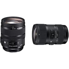 Sigma 24–70 mm F2.8 DG OS HSM mākslas objektīvs Canon objektīva bajonetei un 210101 18–35 mm F1.8 DC HSM mākslas objektīvs (72 mm filtra vītne) Canon objektīva bajonetei