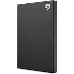 Seagate One Touch 2TB pārnēsājams ārējais cietais disks, aparatūras šifrēšana ar paroles piekļuvi, dators, piezīmjdators un Mac, USB 3.0, melns, iekļauts 2 gadu glābšanas pakalpojums, modeļa Nr.: STKY2000400