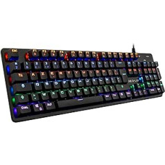 G-Lab Keyz Carbon V3 mehāniskās spēļu tastatūras izkārtojums Amerikāņu zils slēdzis Augstas pieskāriena kvalitātes spēļu tastatūra Daudzkrāsains LED fona apgaismojums Pilnīga anti-ghosting