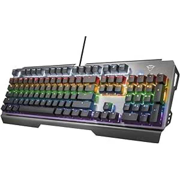 Trust Gaming GXT 877 Scarr Mechanical Keyboard, QWERTY + Nederlandse Toetsenbord - Grey