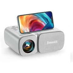 Jimveo WiFi mini projektors 1080p Full HD projektors 250 collu displejs mini projektors LCD mājas kinozāle / āra / saderīgs ar TV Stick / X-Box / DVD / klēpjdators / viedtālruņa mazais projektors