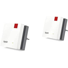 AVM FRITZ!Repeater 1200 AX International, Wi-Fi 6 Mesh Repeater, up to 2,400 Mbps (5 GHz) & up to 600 Mbps (2.4 GHz), WLAN Access Point, WPS, International Version