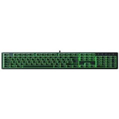 Razer Ornata V3 X - plakana membrānas tastatūra ar Chroma RGB (klusiem membrānas slēdžiem, ergonomisku plaukstas balstu, taustiņu vāciņu pret UV pārklājumu) Apvienotās Karalistes izkārtojums | Melns