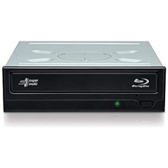 Hitachi-LG BH16NS55 iekšējais Blu-Ray disku rakstītājs ar 16x ierakstīšanas ātrumu un visaptverošu formāta atbalstu (BD-R BDXL DVD-RW CD-RW), Silent Play, saderīgs ar Windows 10