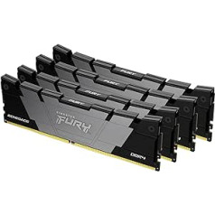 Kingston Fury Renegade KF432C16RB2K4/32 3200 DDR4 CL16 DIMM (komplekts ar 4) Galddatora spēļu atmiņa