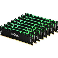 Kingston Fury Renegade RGB 256GB (8x32GB) 3200MHz DDR4 CL16 Desktop Memory Kit with 8 KF432C16RBAK8/256