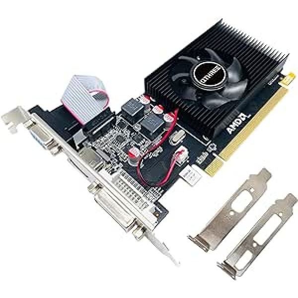 QTHREE Radeon R5 230 2GB GDDR3 64 bitų VGA DVI HDMI PCI Express 2.0 vaizdo plokštė asmeniniam kompiuteriui