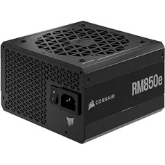 Corsair RM850e Fully Modular Low Noise ATX Power Supply (Two EPS12V Connectors, Capacitors Rated at 105°C, 80 PLUS Gold Efficiency, Modern Standby Support) Black