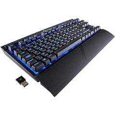 Corsair K63 Keyboard RF Wireless + USB QWERTY UK English Black - Keyboards (Wired & Wireless, RF Wireless + USB, Mechanical Switch, QWERTY, LED, Black)