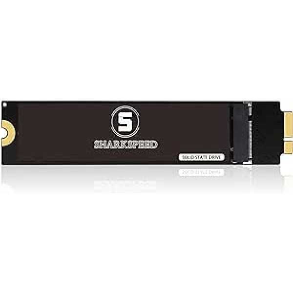 SHARKSPEED 256 GB SSD jauninājums operētājsistēmai MacBook Air 2010-2011 A1369(EMC 2392/2469) A1370(EMC 2393/2471) (OS iepriekš instalēta)