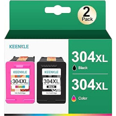 304 Ink Cartridges Remanufactured for HP 304 XL 304XL Printer Cartridges Black and Colour for HP Envy 5010 5020 5030 5032 5000 5050 DeskJet 2620 2630 3750 3720 3762 2633 3 3 730 3 7733 Printer Pack of