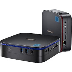 Blackview Mini PC MP60, Intel 12th Gen N95 (līdz 3,4 GHz) Mini dators Windows 11 ar 16GB DDR4 RAM 512GB M.2 SSD, Mini Desktop PC, Mini Gaming PC 4K HD Dual HDMI, Gigabit Ethernet, 5G WiFi, Black