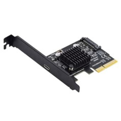 CY PCIe į USB C adapteris, USB 3.2 Gen2 Type-C į PCI-E 4X Express kortelės adapteris, skirtas pagrindinei plokštei 20Gbps