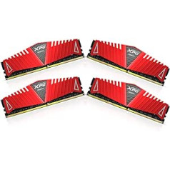 ADATA AX4U300038G16-QRZ Z1 DDR4 3000MHz (PC4-24000) CL16 32GB (8GBx4) Sarkans atmiņas modulis