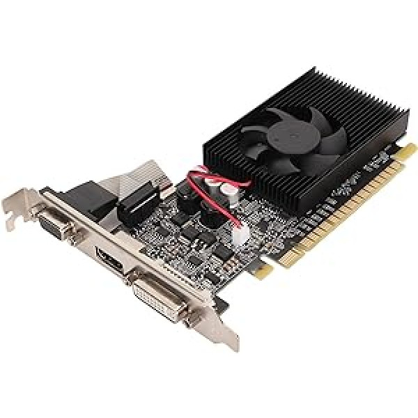 Bewinner GT610 2GB DDR3 grafikas karte, 64 bitu 810 MHz zema profila grafikas karte, galddatora grafikas karte ar VGA DVI PCI Express X16 1.1 portu