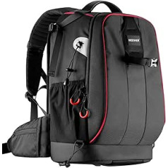 Neewer Pro wasserdicht stoßfest Verstellbarer gepolsterter Kamera Rucksack Tasche mit Diebstahlschutz Zahlenschloss für DSLR DJI Drone Stative Flash Objektiv und andere Zubehör