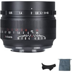 7artisans 50mm F0.95 lielas apertūras manuālais fokuss Prime Fix objektīvs APS-C Canon EOS-M bezspoguļa kamerām EOS-M/EOS-M2/EOS-M3/EOS-M100/EOS-M5/EOS-M6/EOS-M50/ EOS-M10/EOS-M200