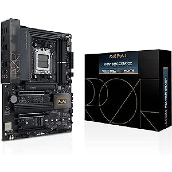 ASUS PROART B650-CREATOR Motherboard Socket AMD AM5 (Ryzen, ATX, PCIe 5.0, 3x M.2, DDR5 Memory, USB 3.2 Gen2x2, for Content Creator)