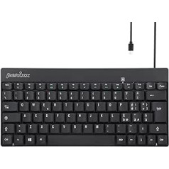 Perixx PERIBOARD-422 USB C Type C Italian Layout Mini Keyboard Black