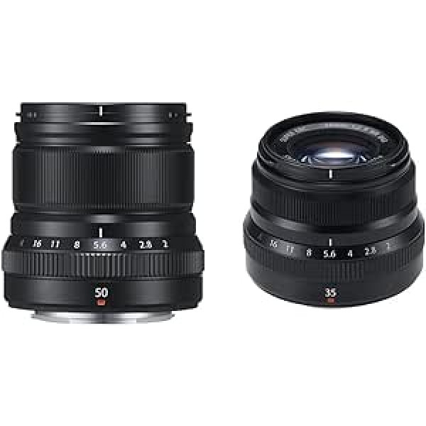 Fujifilm Fujinon XF50 mm F2 R WR objektīvs melns un XF35 mmF2 R WR Fujinon objektīvs melns