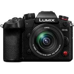 Panasonic LUMIX DC-GH6M hibrīda kamera ar objektīvu FS12060 (25 MP, Dual IS, OLED skatu meklētājs, aizsardzība pret aukstumu/putekļu/šļakatām) melna