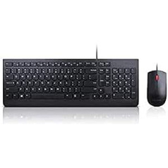 Lenovo Essential vadu tastatūras un peles kombinācija — ASV eiro, 4X30L79922, Schwarz