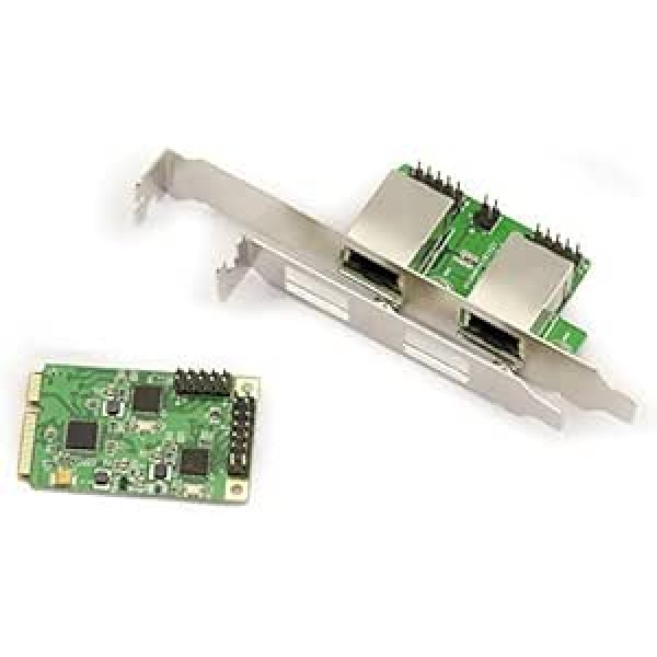 Kalea Informatique CONTROLEUR Mini PCI Express (Mini) 2 porti LAN Gigabit Ethernet — dubultā Realtek mikroshēma RTL811