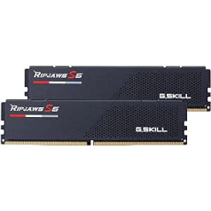 G.Skill Ripjaws S5 — DDR5 — komplekts — 32 GB: 2 x 16 GB — DIMM 288 PIN — 5600 MHz / PC5-44800 — bez bufera