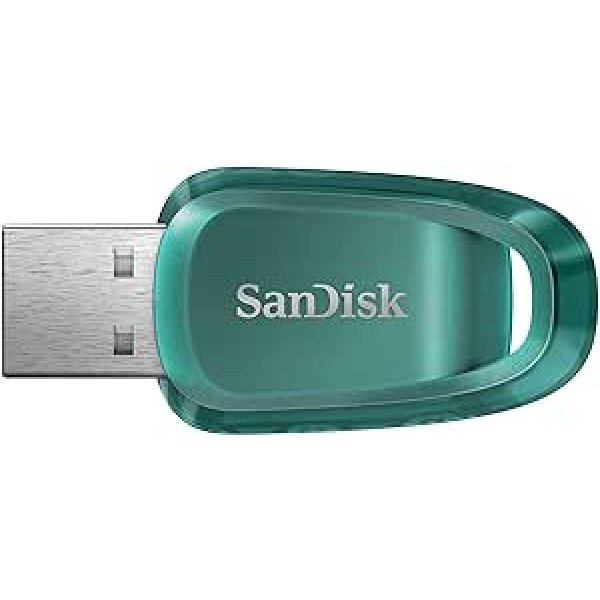 SanDisk Ultra Eco USB 3.2 Flash Drive 256GB (Read Speed up to 100MB/s, RescuePRO Deluxe, 5 Year Warranty)