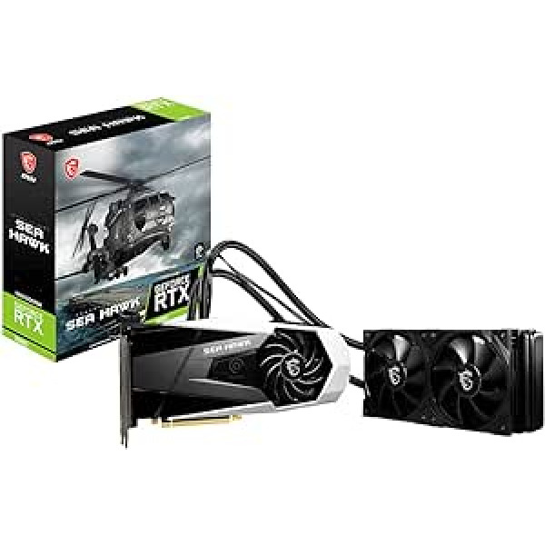 MSI GeForce RTX 3080 SEA HAWK X 10G LHR Gaming Graphics Card - NVIDIA RTX 3080 LHR, GPU 1765 MHz, 10 GB GDDR6X Memory