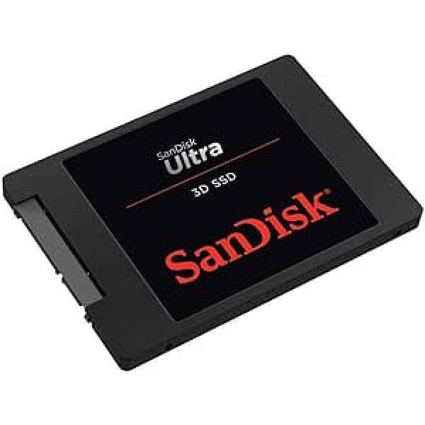 SanDisk Ultra 3D SSD, lasīšanas ātrums līdz 550 MB/s. Rakstīšanas ātrums līdz 525 MB/s