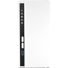 QNAP NAS, bez HDD/SSD, ARM procesors, NPU, TS-233, 2 nodalījumi, 2 GB RAM, 1 GbE