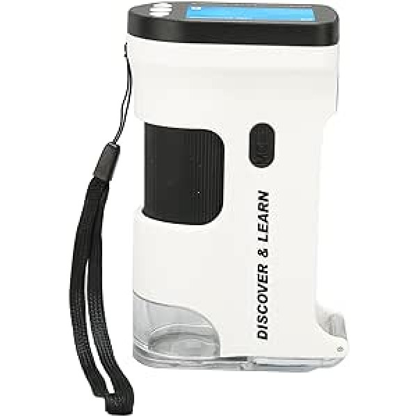 Pārnēsājams kabatas mikroskops 800X ar 2 collu LCD krāsu ekrānu, pārnēsājams daudzfunkcionāls mikroskops augu akmeņu monētām, 2000 mAh akumulators, atbalsta maksimālo 64G atmiņas karti