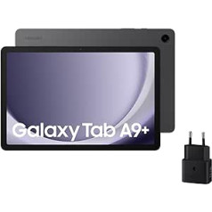 Samsung Galaxy Tab A9+ Android planšetdators, 128 GB atmiņa, Wi-Fi, 11 collu displejs, 3D skaņa, pelēks (spāņu versija)