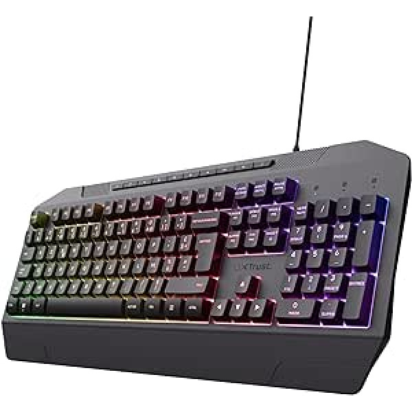 Trust Gaming GXT 836 Evocx Gaming tastatūra franču AZERTY izkārtojums