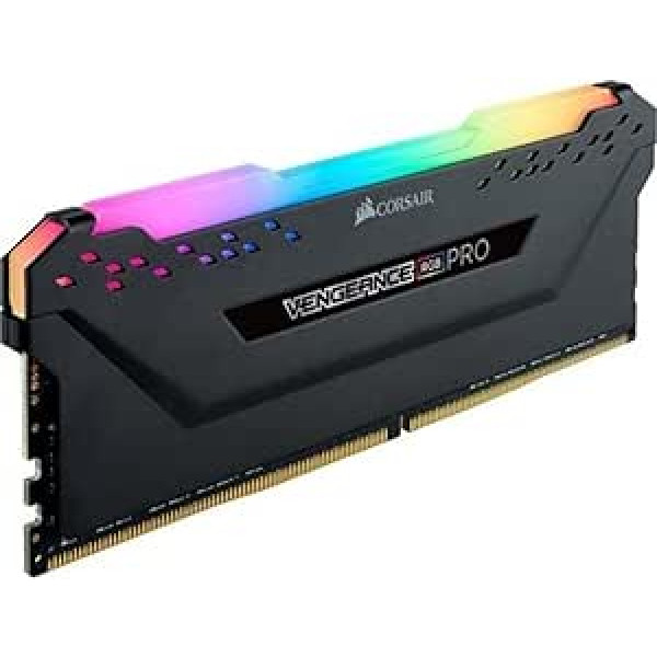 Corsair Vengeance CMW16GX4M1Z3600C18 RGB PRO 16GB (1x16GB) DDR4 3600 (PC4-28800) C18 atminties modulis AMD Ryzen optimizuotas – juodas