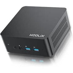 KODLIX GD50 Mini PC, Intel Core i5-12450H, 32GB RAM, 512GB SSD, 8C/12T Desktop Computer, HDMI/USB C/DP, 2.5G RJ45 LAN, 5 USB Ports, Wi-Fi 6E and BT5.2