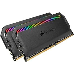 Corsair Dominator RGB 32 GB (2 x 16 GB) DDR4 3600 (PC4-28800) C18 1,35 V — melns