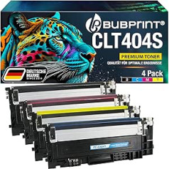 Bubprint P404C CLT-404S 4 tonera kasetnes, kas ir saderīgas ar Samsung CLT-P404C tonerim Samsung C480W C480FW C480 C480FN C430W C430 C432 C432W C433 C482 C482W C433 C482 C482FW C4W C4WC8W C482