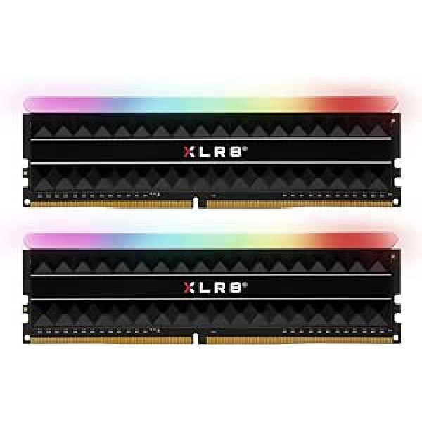 PNY XLR8 Gaming REV RGB 16 GB (2 x 8 GB) DDR4 3600 MHz (PC4-28800) CL18 1,35 V divkanālu darbvirsmas (DIMM) atmiņa