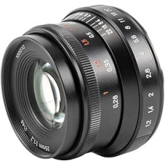 7artisans 35mm f1.2 Mark II APS-C Geklickte größere Blende Festbrennweite Passend für Sony A7 A7II A7III (A7M3) A7R A7RIII A7S A7SIII A6000 A6300 A6400 A6500 NEX5-NEX-3