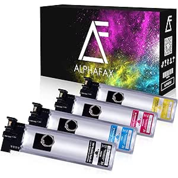 Alphafax 4 rašalo kasetės, suderinamos su Epson Workforce Pro WF-C5210DW WF-C5290DW WF-C5710DWF WF-C5790DWF C13T945140 T9451